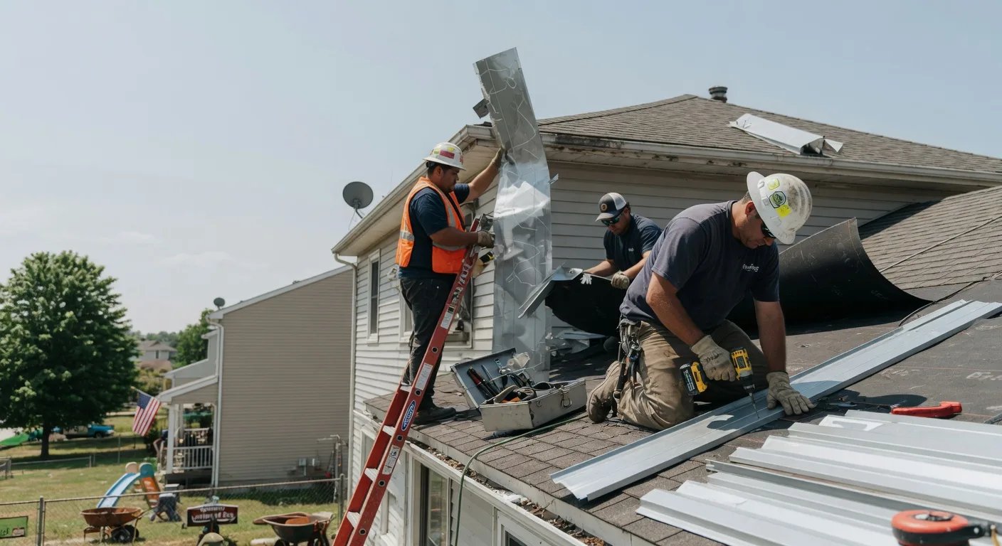 Storm Damage Metal Roof Repair in Luther, IA